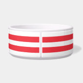 Écuelle Canne de bonbon rouge et blanc rayé horizontal sim (Dos)