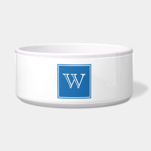 Écuelle Carré bleu Monogram Pet Bowl