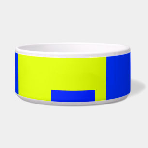 Écuelle Carré jaune et bleu