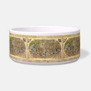 Écuelle Carte du monde Forlani Antiquev 1565 Renaissance