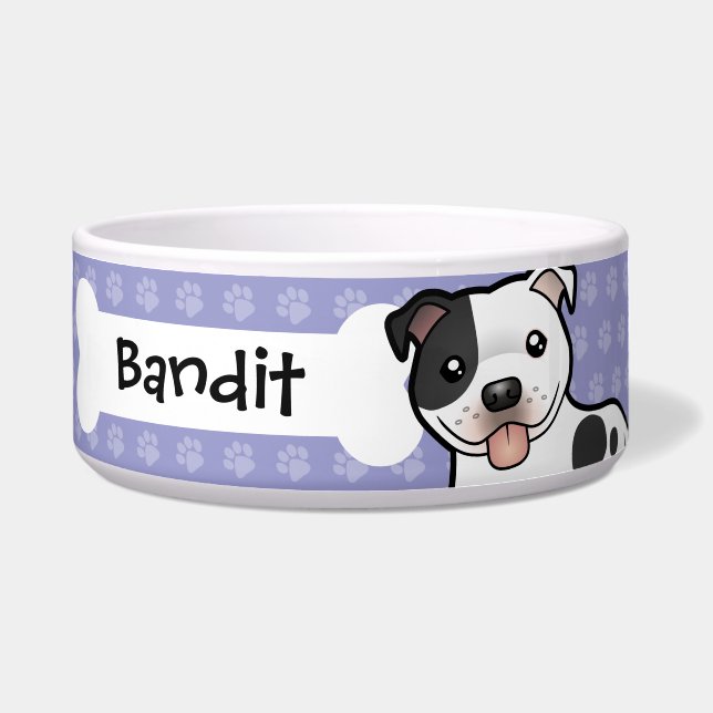 Écuelle Cartographie Staffordshire Bull Terrier (Devant)