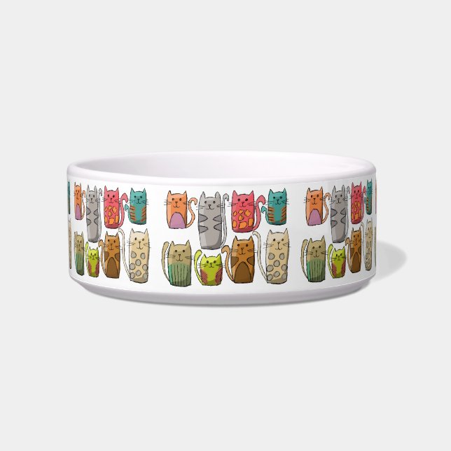 Écuelle Carton de chats mignons (Devant)