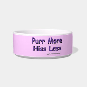 Écuelle Cat Bowl : Purr Plus, Hiss Moins