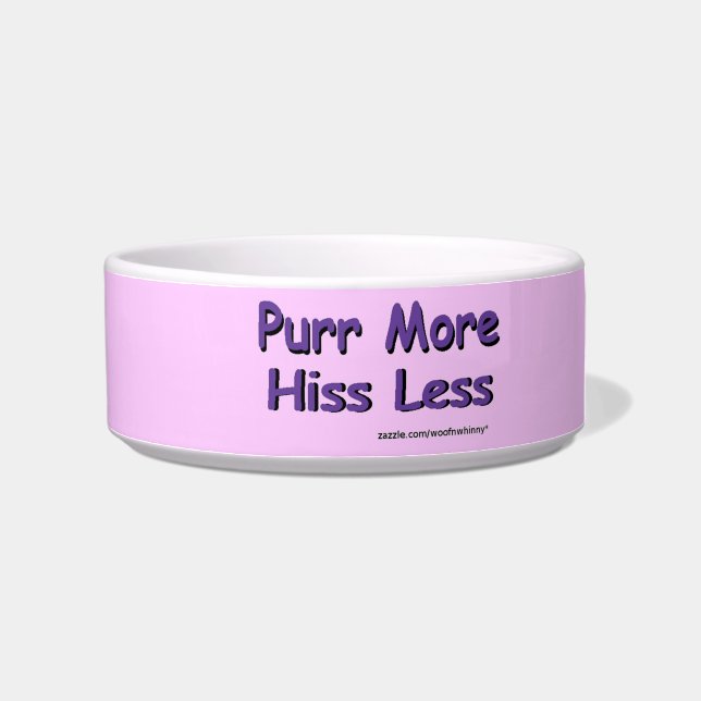 Écuelle Cat Bowl : Purr Plus, Hiss Moins (Droite)