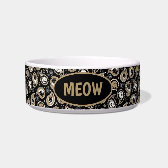 Écuelle Cat Paisley (Devant)