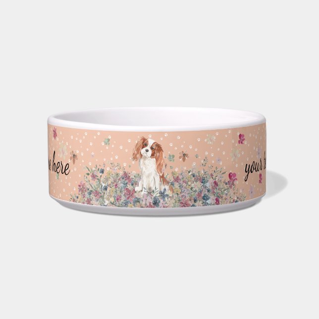 Écuelle Cavalier King Charles Spaniel Chien avec pattes Or (Devant)