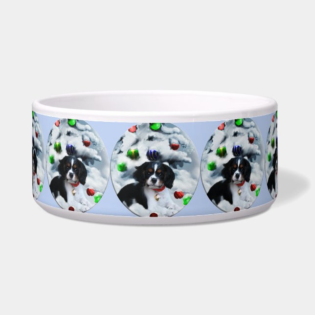Écuelle Cavalier King Charles Spaniel Christmas Dog Bowl (Devant)