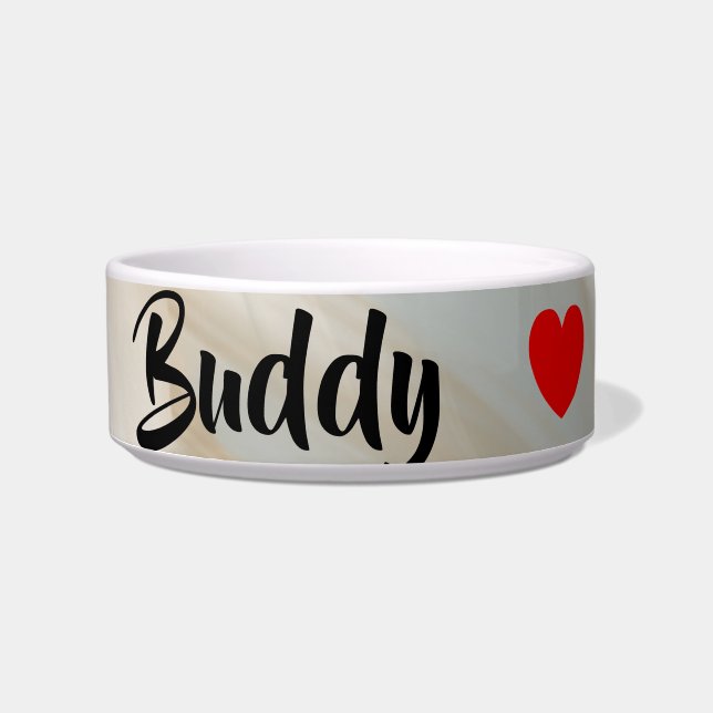 Écuelle Ceramic Pet Bowl Trend Abstrait Sandy Tornado Beig (Devant)