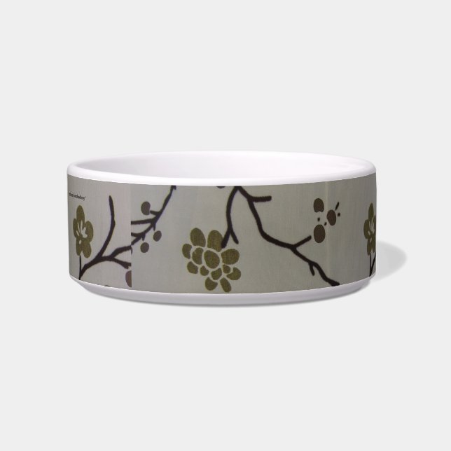 Écuelle Cerise Fleur Plat pour animaux (Droite)