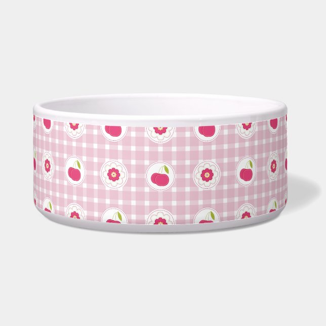 Écuelle Cerise Pique-nique Pet Bowl (Devant)