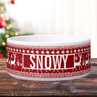 Écuelle Chandail de Noël Inspiré Pet Bowl