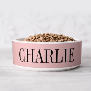 Écuelle Charlie Classic Nom Monogramme   Rose