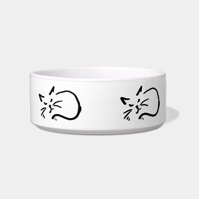 Écuelle Chat à dormir mignon (Gauche)