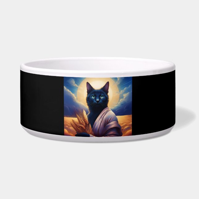 Écuelle Chat À Robes Mystique Dans Le Champ De Blé (Devant)
