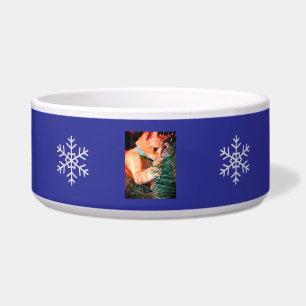 Écuelle Chat de Noël Photo personnaliser