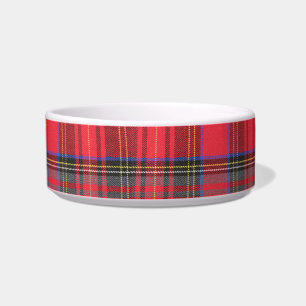 Écuelle Chat de plaid ou cuvette rouge de chien