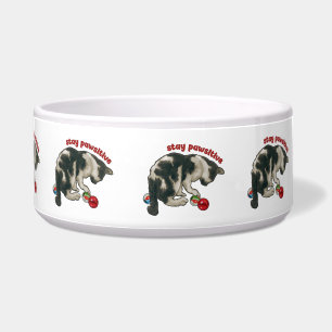 Écuelle Chat Jouer avec MARBLES, Restez Pawsitive, Pun