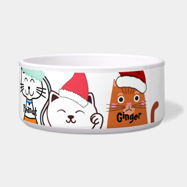 Écuelle Chat Kitty sur mesure (Devant)