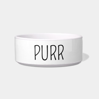 Écuelle Chat noir et blanc Purr Contemporain
