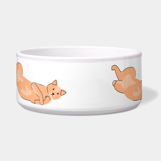 Écuelle Chat orange (Devant)