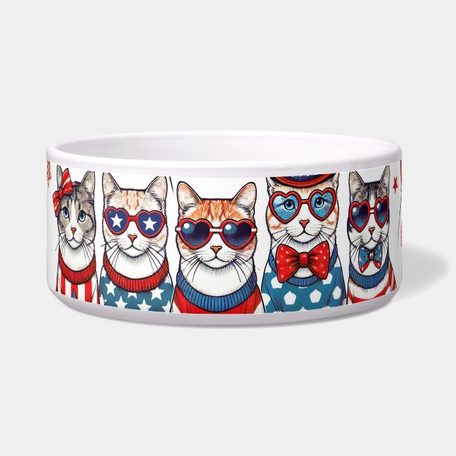 Écuelle Chat patriotique (Devant)