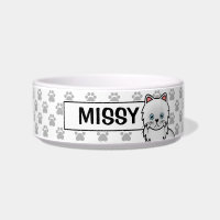 Chat Persan Blanc Aux Yeux Bleus & Nom Personnalis