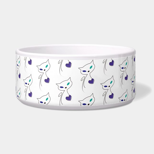 Écuelle chat solitaire (Devant)