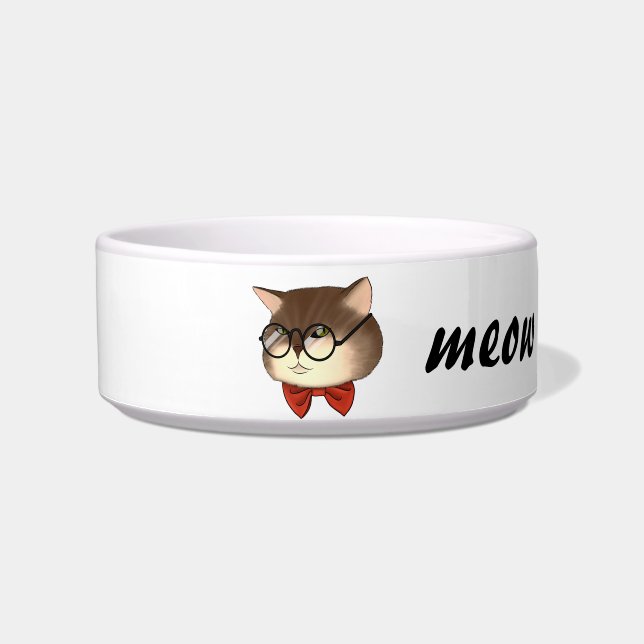 Écuelle Chat tabby mignon (Devant)