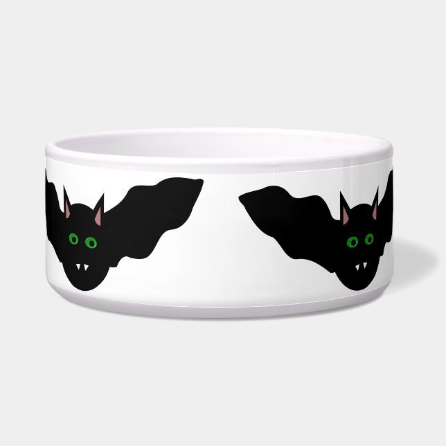 Écuelle Chat Vampire face chauve Halloween Chien Bowl (Devant)