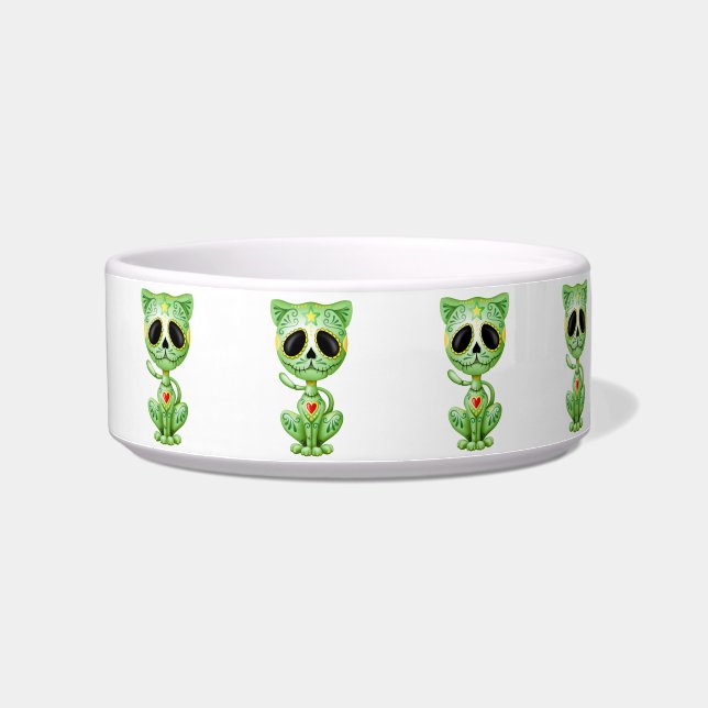 Écuelle Chaton vert de sucre de zombi (Gauche)