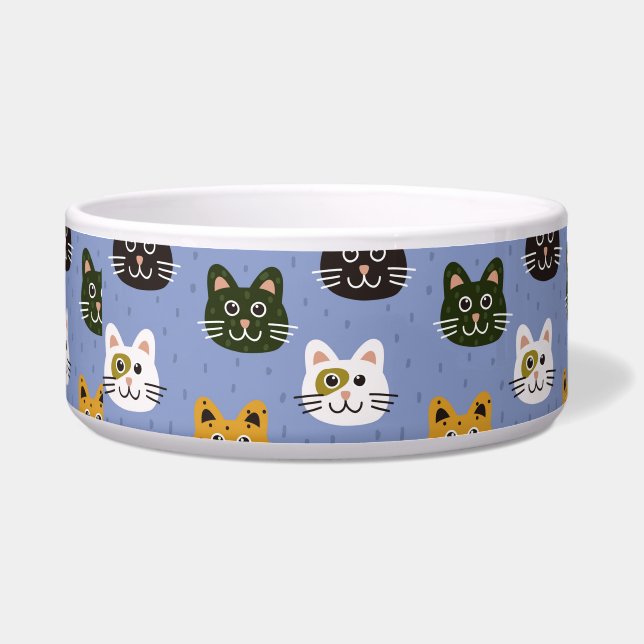 Écuelle Chats de dessin animé mignons  (Devant)