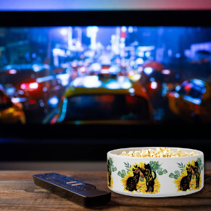 Écuelle Chats de tournesol - Aquarelle Art Floral