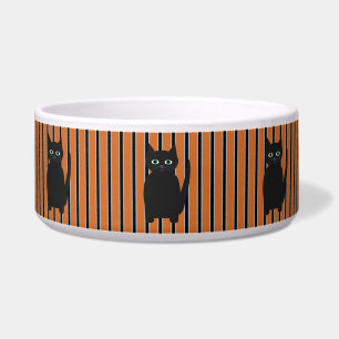 Écuelle Chats noirs de Halloween amusants et élégants