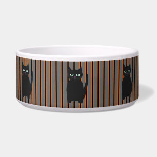 Écuelle Chats noirs de Halloween amusants et élégants