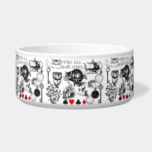 Écuelle Cheshire Chat classique alice au merveilleux fou (Devant)