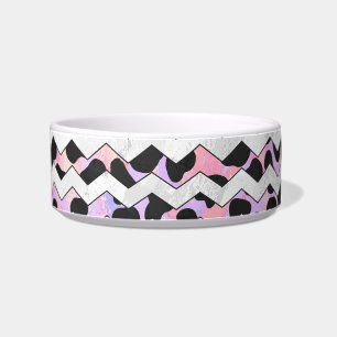 Écuelle Chevron rose et noir Dalmation