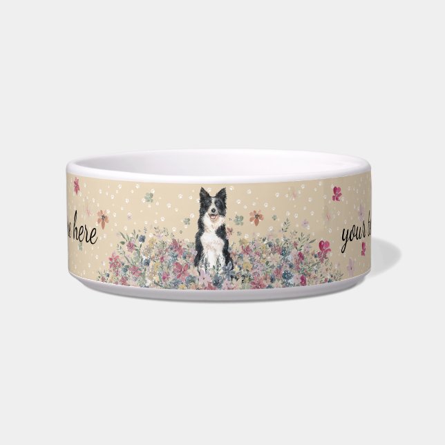 Écuelle Chien Border Collie avec des pattes (Devant)
