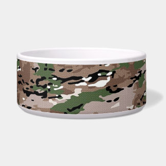 Écuelle Chien camouflage armée texturé mélange
