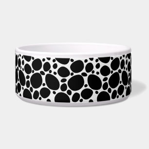 Écuelle Chien dalmate animal noir et blanc Motif