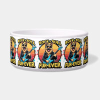 Chien de berger allemand Rock and Roll Art rétro c