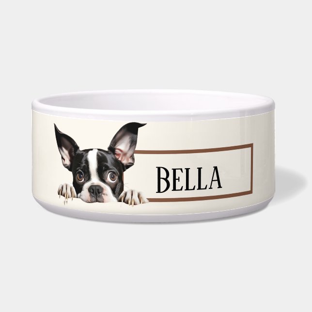 Écuelle Chien de Boston Terrier (Devant)