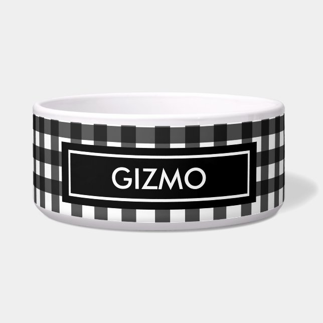 Écuelle Chien de contrôle de Buffalo noir (Devant)