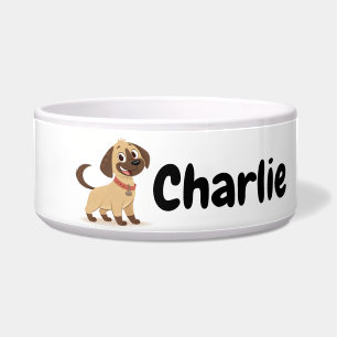 Écuelle Chien de dessin personnalisé