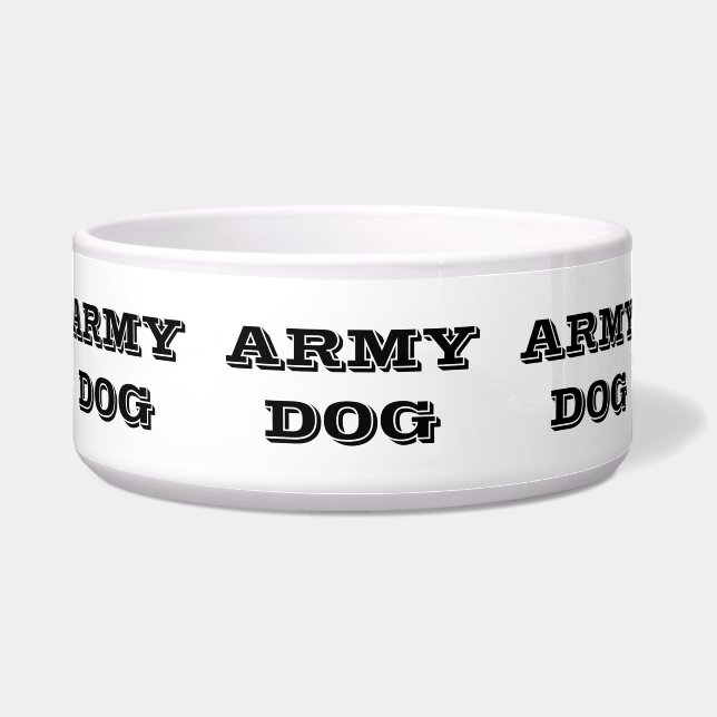 Écuelle Chien de l'armée de l'élevage du bol d'animaux (Devant)