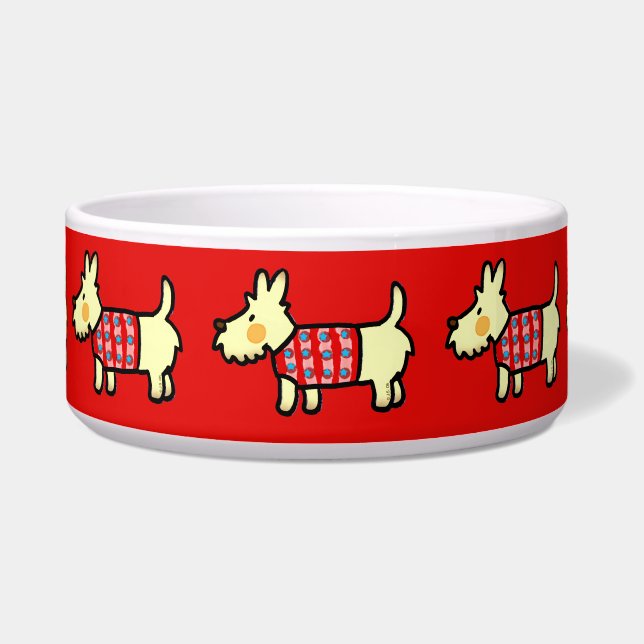 Écuelle Chien de Noël Chiot Festif (Devant)