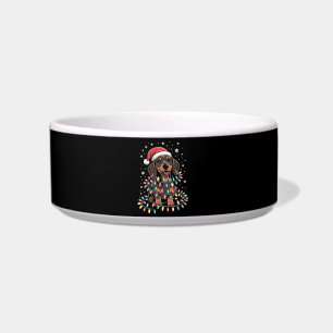 Écuelle Chien de Noël Dachshund Père Noël Xmas Wiener
