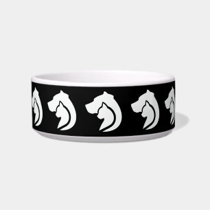 Écuelle Chien et chat noir et blanc