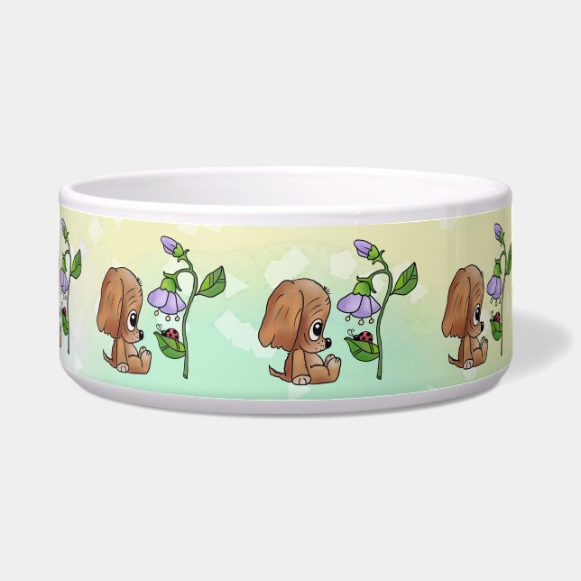 Écuelle Chien et fleur (Devant)