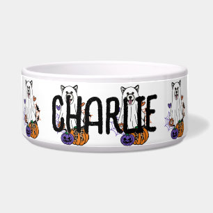 Écuelle Chien fantôme d'Halloween malamé