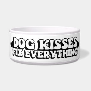 Écuelle Chien Kisses Réparez tout Ceramic Chien Bowl